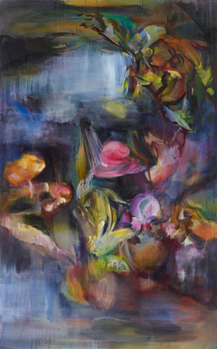 Mirage month 240x150cm oil on linen 2012